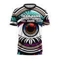 Custom Fully Sublimated Eye of the Storm Tie Dye Multicolor Performance Jersey 4317