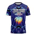 Custom Fully Sublimated Cosmic Vision Tie Dye Multicolor Performance Jersey 4324