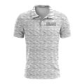 Custom Fully Sublimated Camo Pattern Gray White Performance Polo Shirt 4436