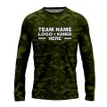 Custom Fully Sublimated Natural Camo Pattern Green Performance Long Sleeves 4728