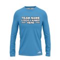 Custom Fully Sublimated Solid I13 Pattern Baby Blue Performance Long Sleeves 5088