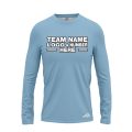 Custom Fully Sublimated Solid I13 Pattern Baby Blue Performance Long Sleeves 5100