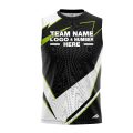 Custom Fully Sublimated Abstract Pattern Black Performance Sleeveless 5232