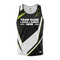 Custom Fully Sublimated Abstract Pattern Black Performance Tank Top 5272