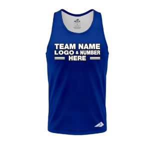 Custom Fully Sublimated Solid I1 Pattern Blue Performance Tank Top 5300
