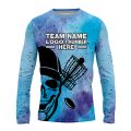 Custom Fully Sublimated Skull Disc Golf Pattern Tie Dye Performance Long Sleeves 5510