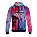 Custom Fully Sublimated Stripes Disc Golf Pattern Tie Dye Performance Sports Pullover Hoodie 5572