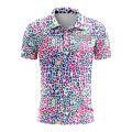 Custom Fully Sublimated Jaguar Animal Print  Multicolor Performance Polo Shirt 5689
