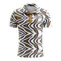 Custom Fully Sublimated Zebra Waves Animal Print Performance Polo Shirt 5720
