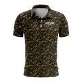 Custom Fully Sublimated Forest Camo Pattern Two Performance Polo Shirt 5979