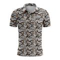 Custom Fully Sublimated Forest Camo Pattern Three Performance Polo Shirt 5993