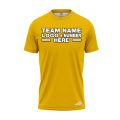 Custom Fully Sublimated Solid AA28 Pattern Golden Performance Jersey 2211