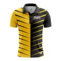 Custom Fully Sublimated Thorns Neon Pattern Yellow Performance Polo Shirt 6736