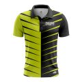 Custom Fully Sublimated Thorns Neon Pattern Green Performance Polo Shirt 6799