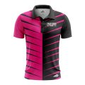 Custom Fully Sublimated Thorns Neon Pattern Pink Performance Polo Shirt  6813