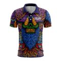 Custom Fully Sublimated Watchful Tie Dye Multicolor Performance Polo Shirt 7247