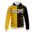 Custom Fully Sublimated Thorns Neon Pattern Yellow Performance Sports Pullover Hoodie 07491