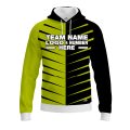 Custom Fully Sublimated Thorns Neon Pattern Green Performance Sports Pullover Hoodie 07493
