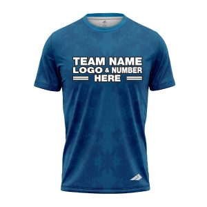 Custom Fully Sublimated Solid Tie Dye Pattern Blue Performance Jersey 7506