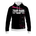 Custom Fully Sublimated Extreme Neon Pattern Pink Performance Sports Pullover Hoodie 07519