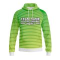 Custom Fully Sublimated Retro Style Two Neon Pattern Blues Performance Sports Pullover Hoodie 07537