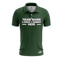 Custom Fully Sublimated Solid Z10 Pattern Army Green Performance Polo Shirt 7617