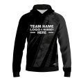 Custom Fully Sublimated Electric Fishing Pattern Dark Performance Sports Pullover Hoodie 07756