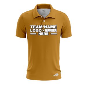 Custom Fully Sublimated Solid Z23 Pattern Brown Beige Performance Polo Shirt 8496