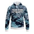 Custom Fully Sublimated Icebreack Tie Dye Pattern Performance Sports Pullover Hoodie 08559