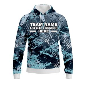 Custom Fully Sublimated Icebreack Tie Dye Pattern Performance Sports Pullover Hoodie 08559