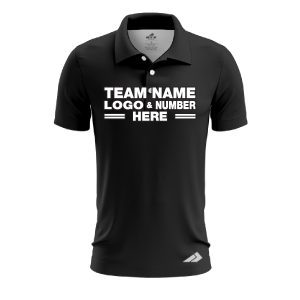Custom Fully Sublimated Solid A19 Pattern Caviar Performance Polo Shirt 8574