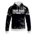 Custom Fully Sublimated Vibrant Tie Dye Pattern Blue Performance Sports Pullover Hoodie 08636