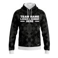 Custom Fully Sublimated Solid Tie Dye Pattern Dark Performance Sports Pullover Hoodie 08656
