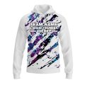 Custom Fully Sublimated Hidden Tie Dye Pattern  Performance Sports Pullover Hoodie 08686