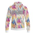 Custom Fully Sublimated Oil Tie Dye Two Pattern Multicolor Performance Sports Pullover Hoodie 08710