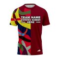Custom Fully Sublimated Radiant Disc Golf Pattern Multicolor Performance Jersey 8816
