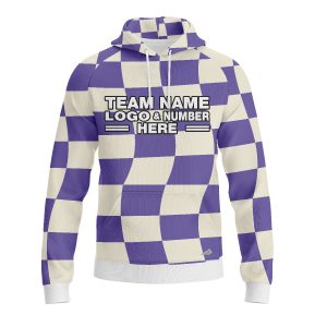 Custom Fully Sublimated Funky Florals Tie Dye Pattern Yellow Multicolor Performance Sports Pullover Hoodie 08972