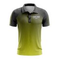 Custom Fully Sublimated Gradient Pattern Green Performance Polo Shirt 9223