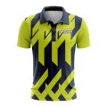 Custom Fully Sublimated Check Pattern Green Blue Performance Polo Shirt 9447