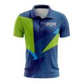 Custom Fully Sublimated Broken Glass Pattern Dark Performance Polo Shirt 9461