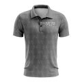 Custom Fully Sublimated Faded Geometric Triangles Pattern Gray Performance Polo Shirt 9503