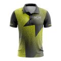 Custom Fully Sublimated Star Pattern Green Performance Polo Shirt 9580