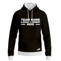 Custom Fully Sublimated Solid A14 Pattern Black Performance Sports Pullover Hoodie 09775