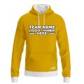 Custom Fully Sublimated Solid B9 Pattern Metallic Gold Performance Sports Pullover Hoodie 09777