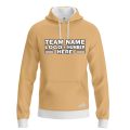 Custom Fully Sublimated Solid C5 Pattern Pale Gold Performance Sports Pullover Hoodie 09788