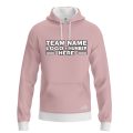 Custom Fully Sublimated Solid E12 Pattern Nude Pink Performance Sports Pullover Hoodie 09840