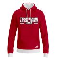 Custom Fully Sublimated Solid E2 Pattern Raspberry  Red Performance Sports Pullover Hoodie 09842