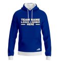 Custom Fully Sublimated Solid I1 Pattern Blue Performance Sports Pullover Hoodie 09869