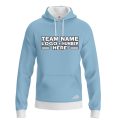 Custom Fully Sublimated Solid I6 Pattern Sky Blue Cloud Performance Sports Pullover Hoodie 09877