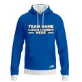Custom Fully Sublimated Solid NN Pattern Royal Blue Performance Sports Pullover Hoodie 09889